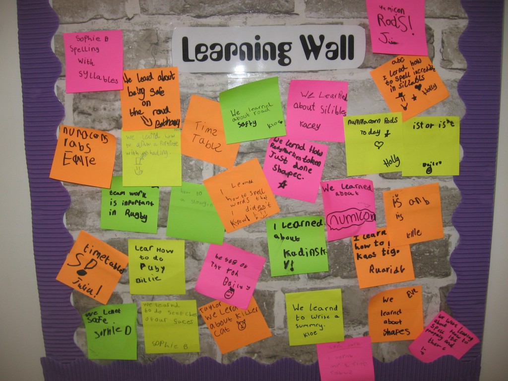 P4/5 Our Learning Wall | Carnwath Primary School and Nursery Class